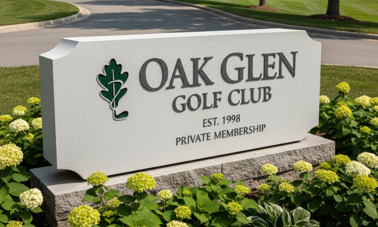 Golf Club Entrance Signs