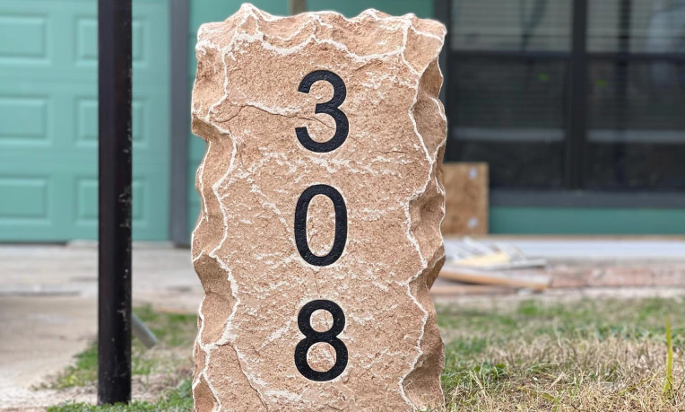 House Number Boulders